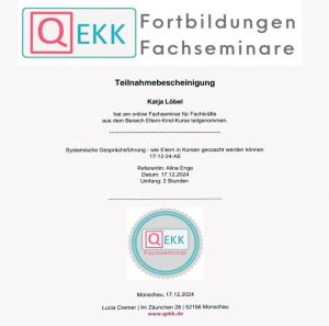 Qualifikation EKK - Systemische Gesprächsführung